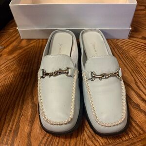 Jasmin East Light Blue Loafers 8.5